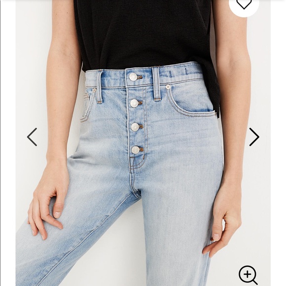 NEW • Madewell • Boyfriend High Rise Crop Jean 32 - Picture 4 of 5